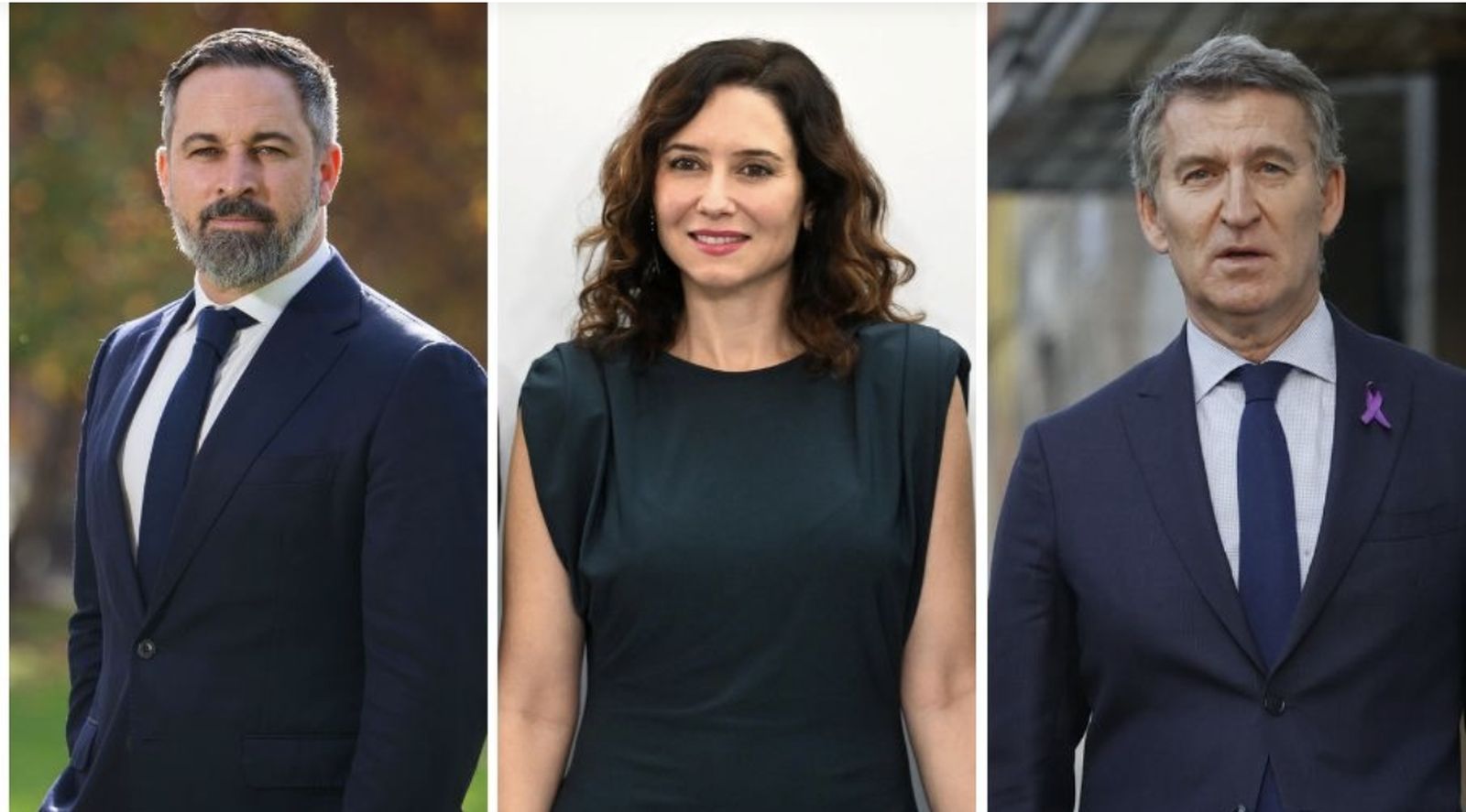 Abascal, Ayuso y Feijóo