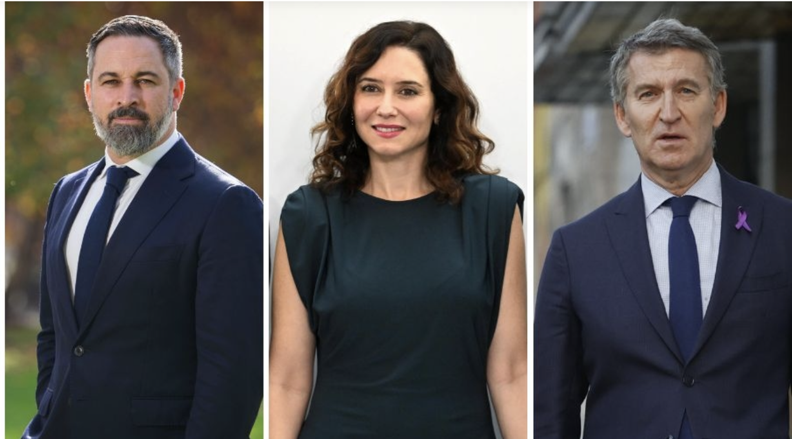 Abascal, Ayuso y Feijóo