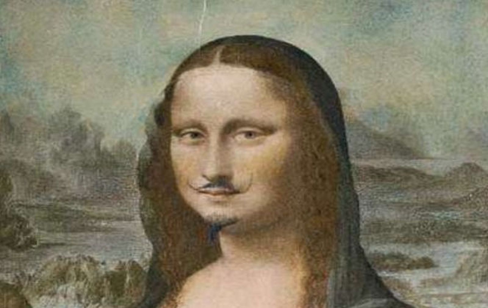 Detalle de 'L.H.O.O.Q.', de M. Duchamp