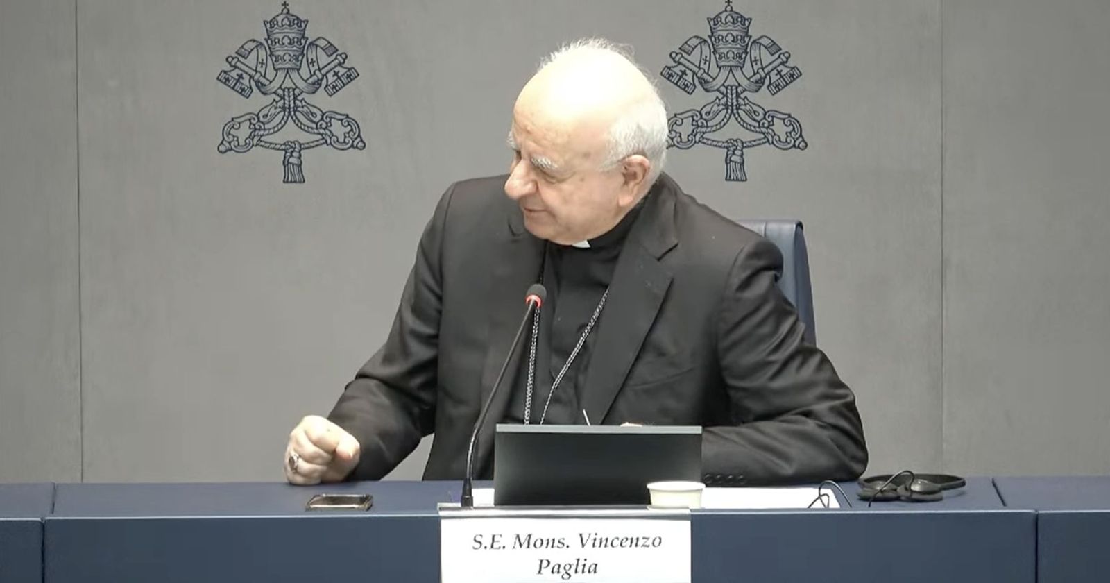 Paglia, durante su intevención