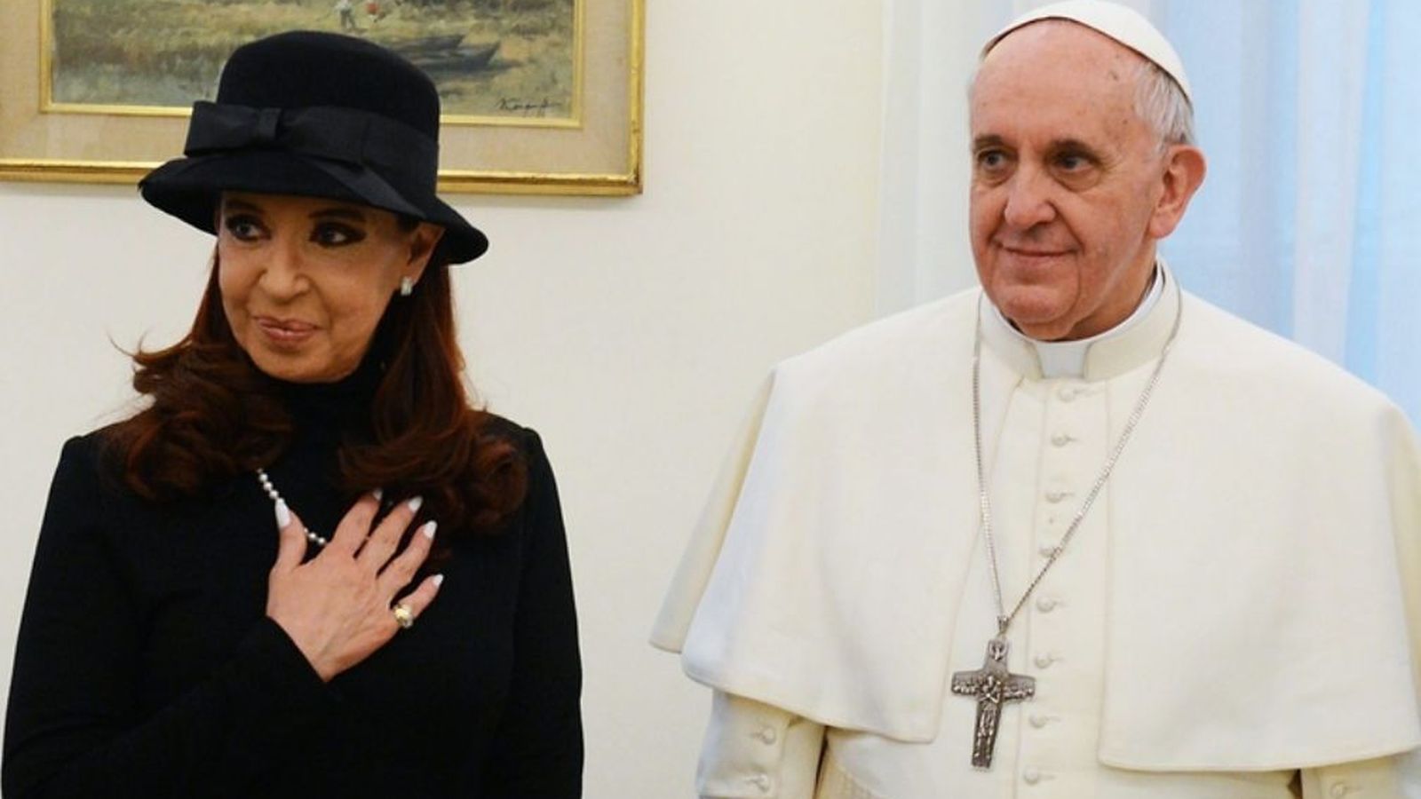 Francisco, con Cristina Kirchner