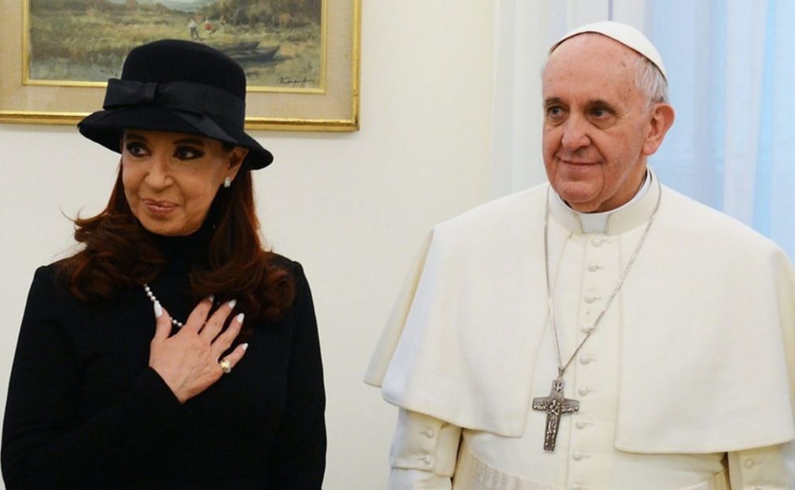 Papa Y Cristina Kirchner