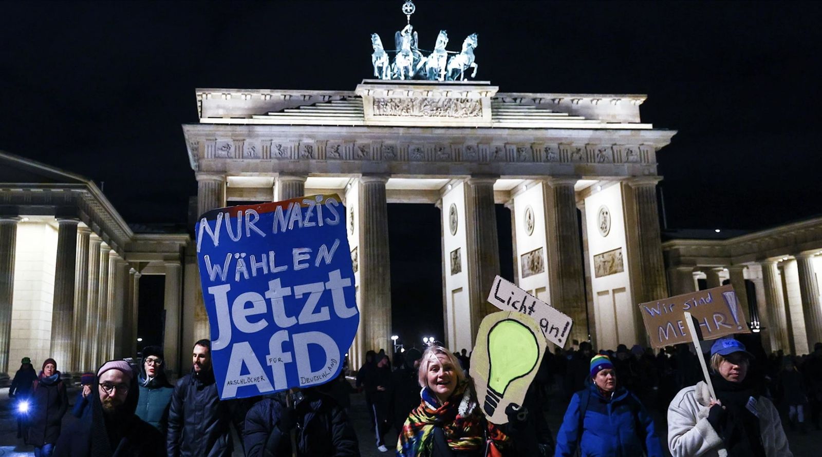 Protesta contra el AfD en Berlin