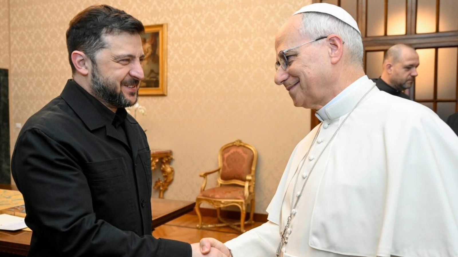 Zelenski y León XIV