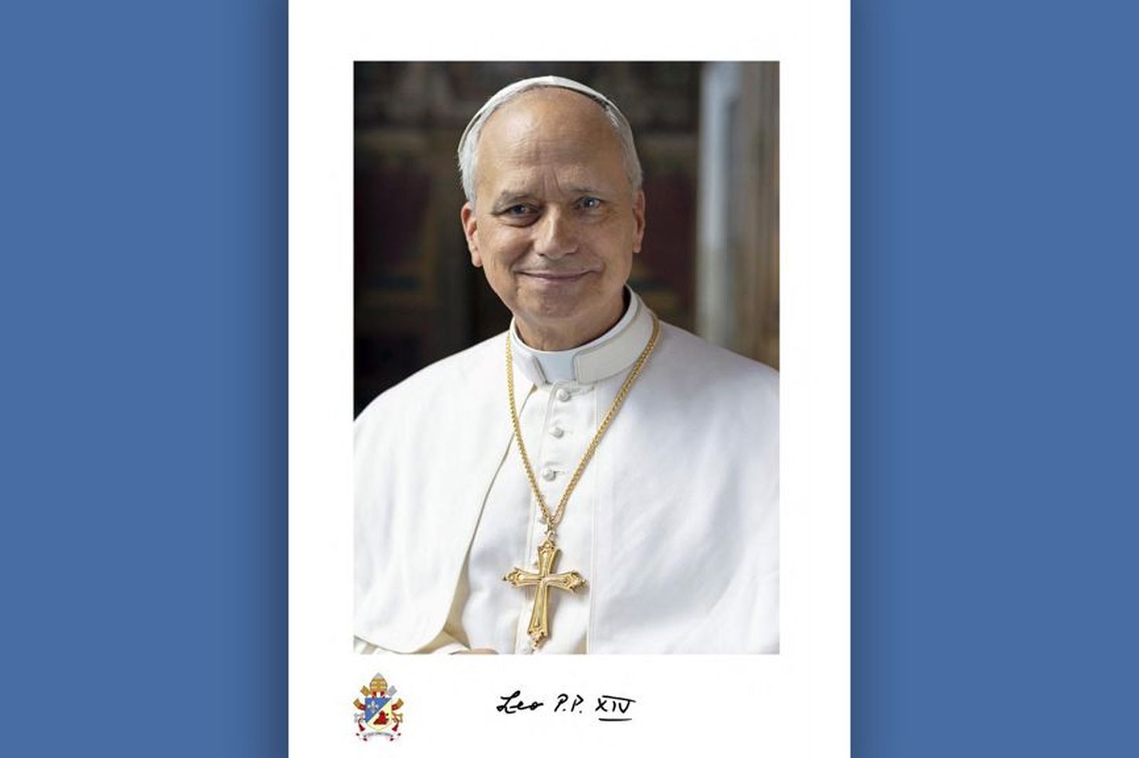 Foto oficial del papa León XIV