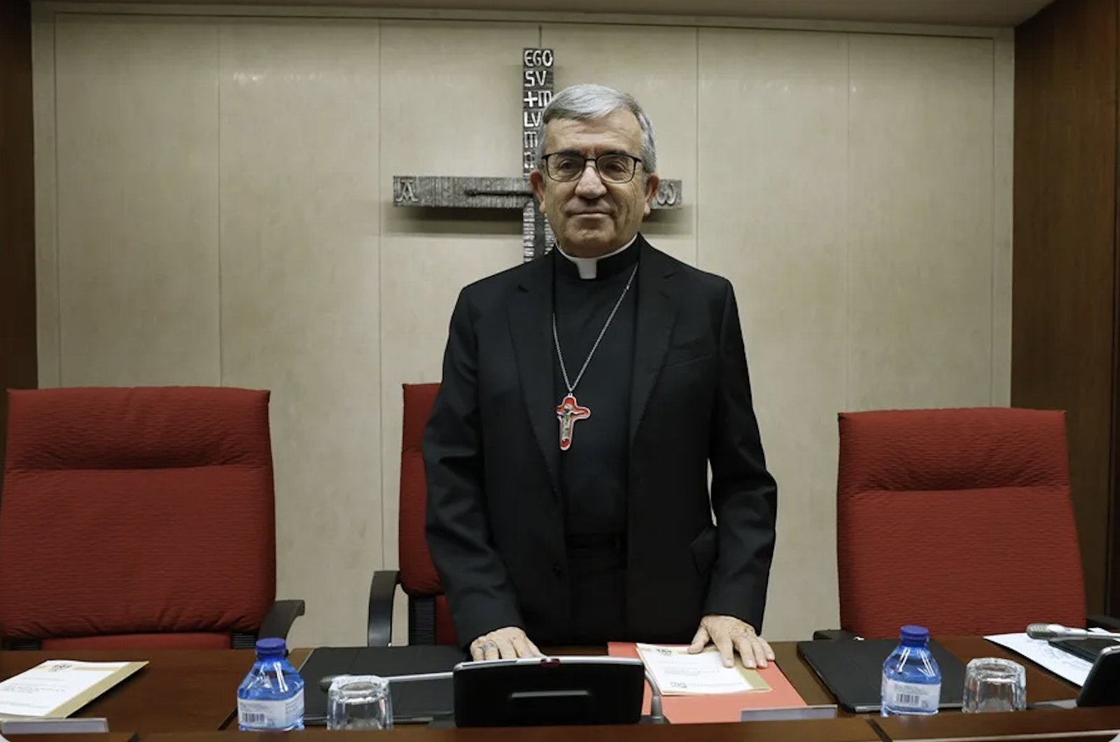 Luis Argüello, en la sede de la CEE