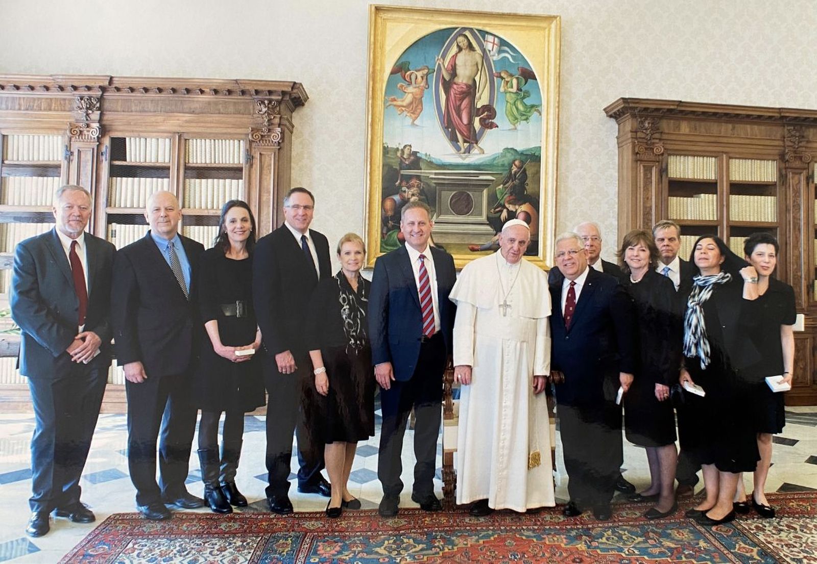 Francisco y directores de la sociedad bíblica americana