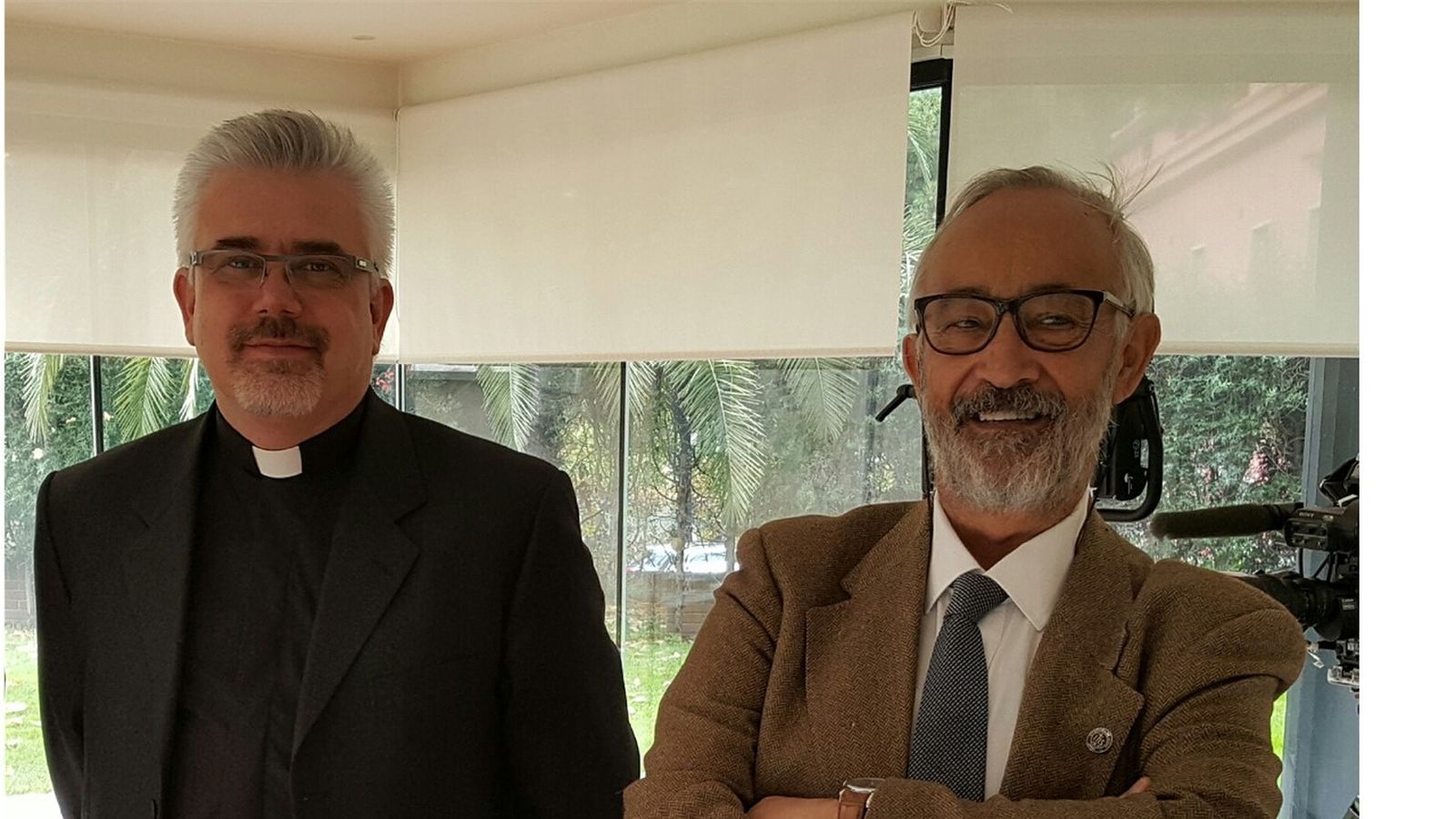 Fabio Baggio, con José Luis Pinilla