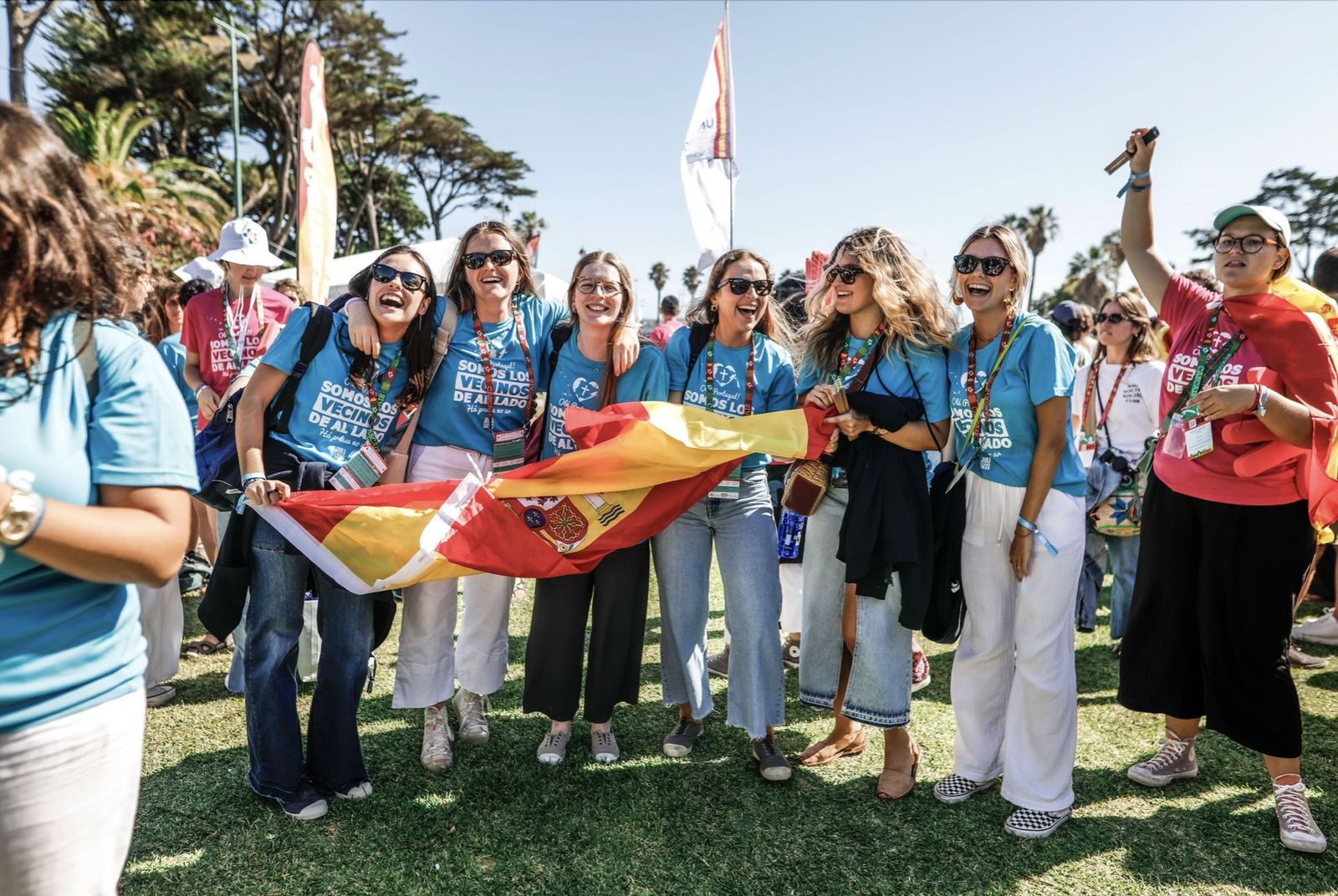 Jóvenes españoles en la JMJ de Lisboa