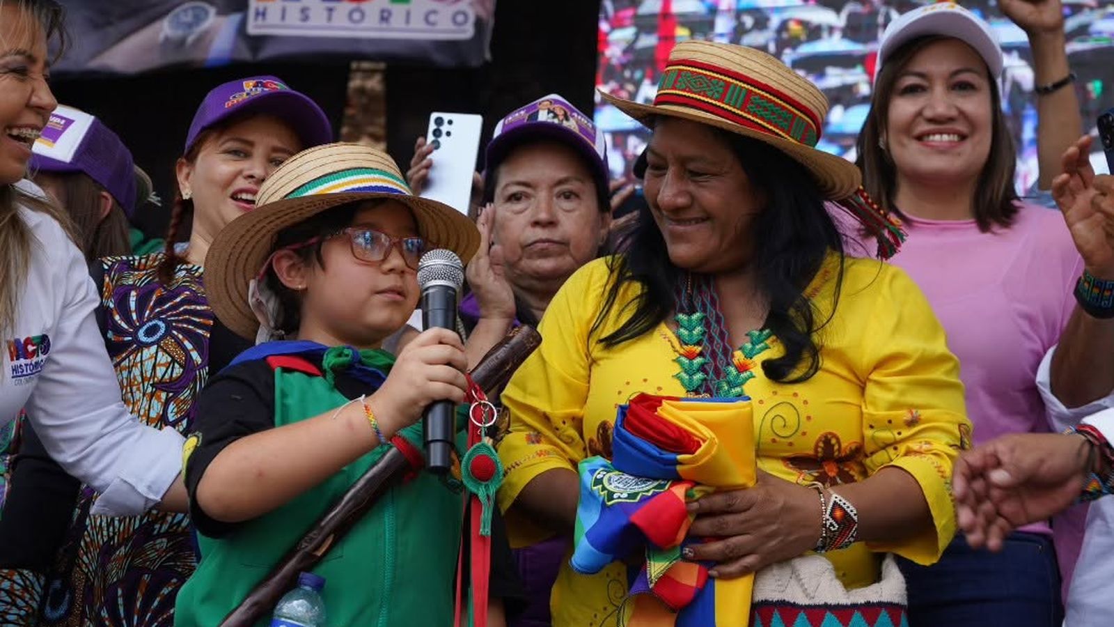 Candidada a vicepresidencia Aida Quilchue