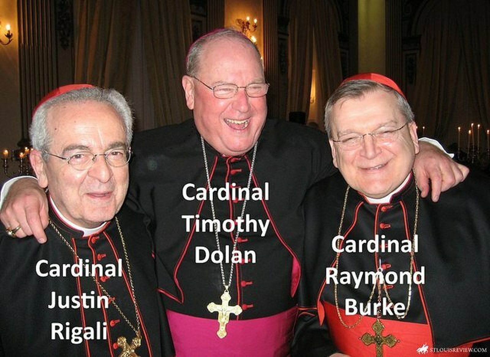 Cardenales Rigali, Dolan y Burke