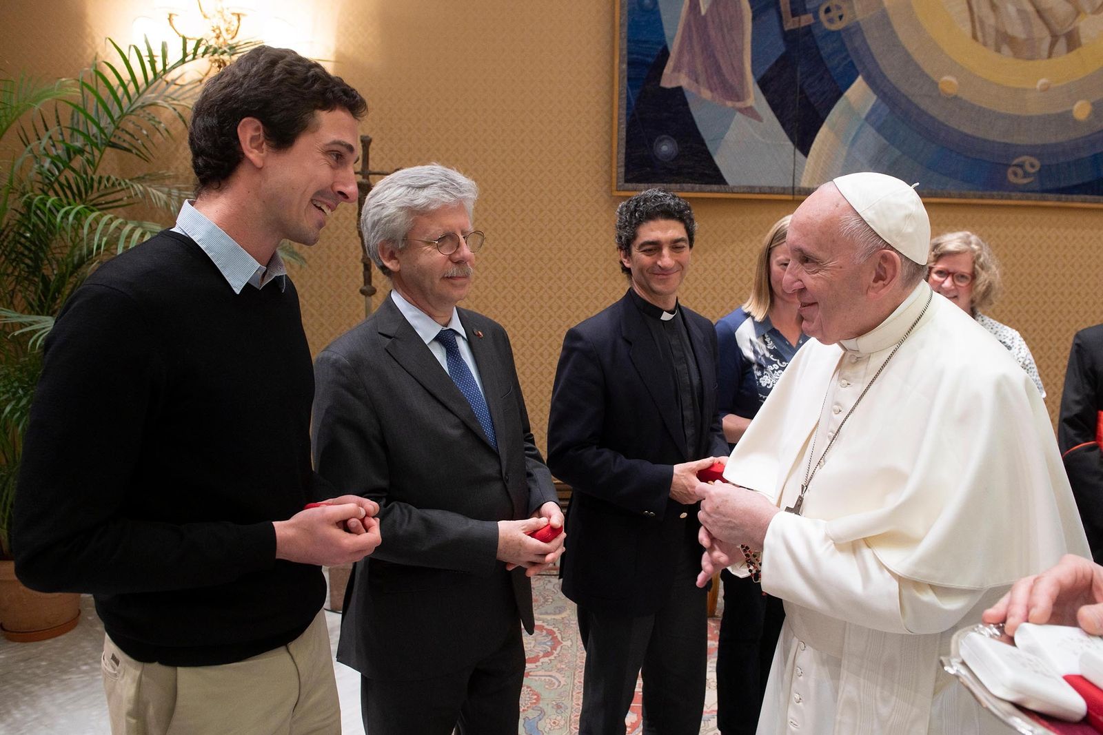 La junta directiva del Movimiento Católico Mundial por el Clima se reúne con el Papa Francisco