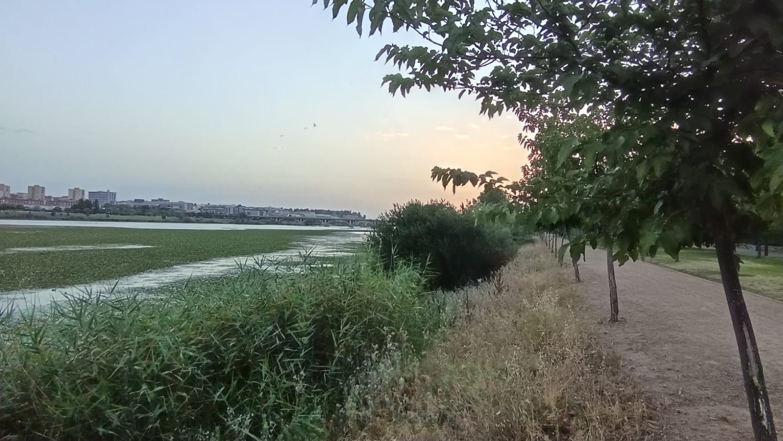La margen izquierda del Guadiana en Badajoz