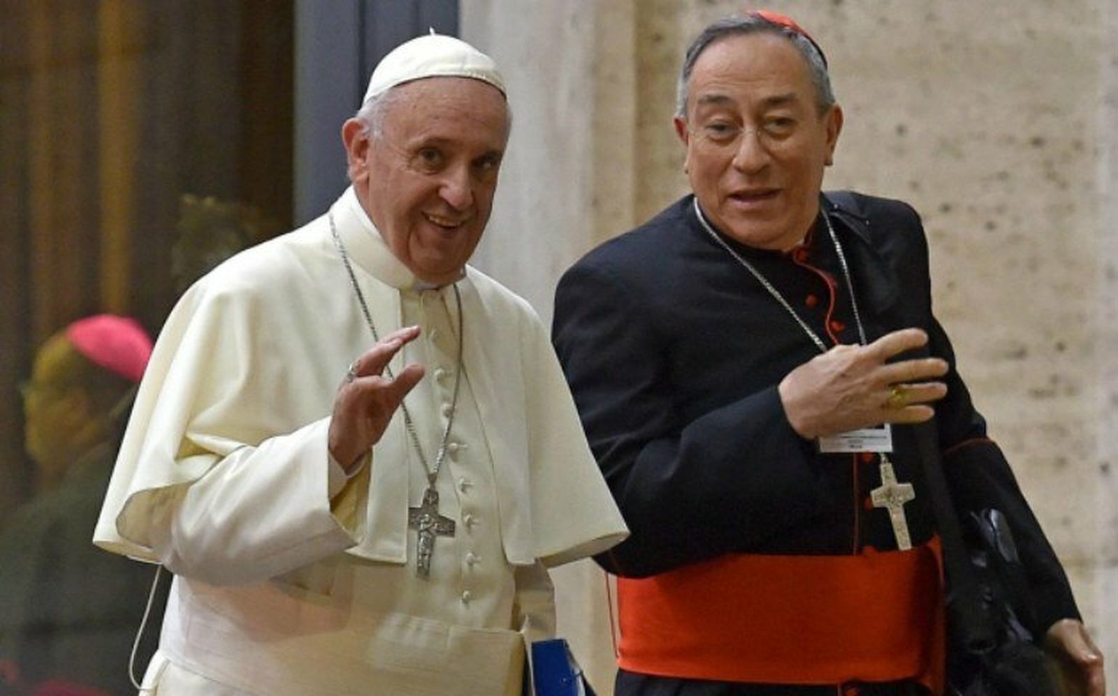 Maradiaga, con el Papa Francisco