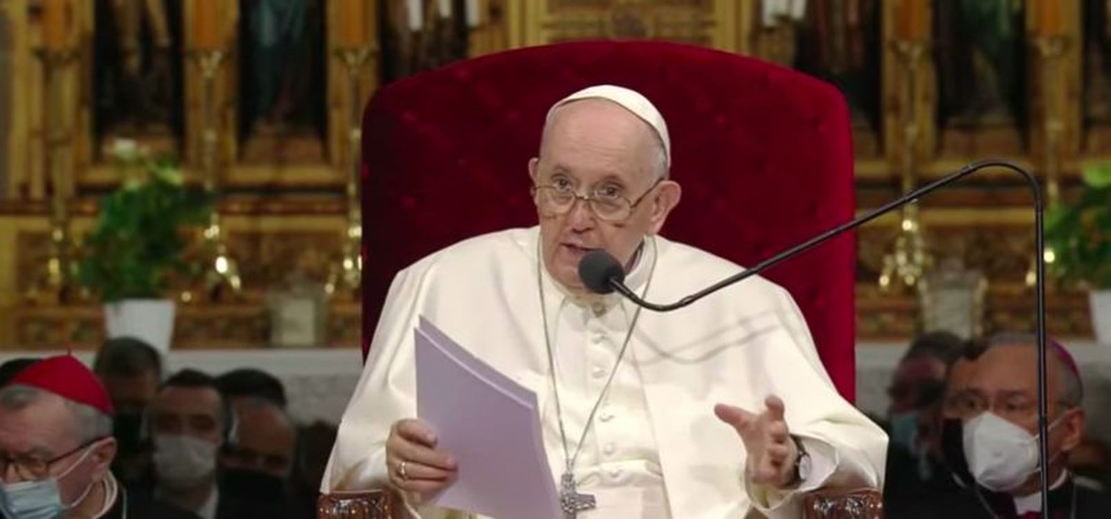 Francisco, a obispos, clero y religiosos eslovacos