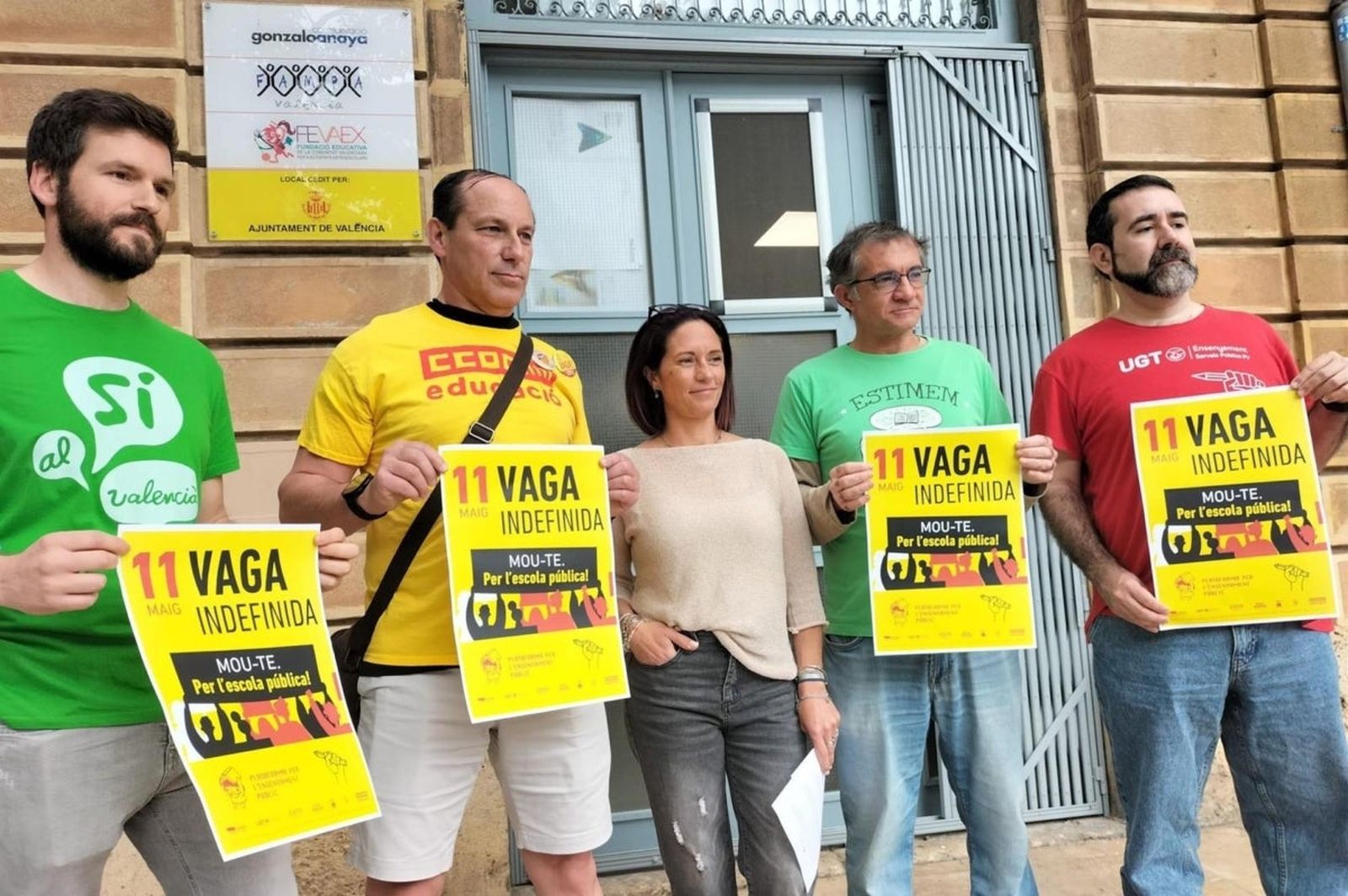 Els docents en vaga
