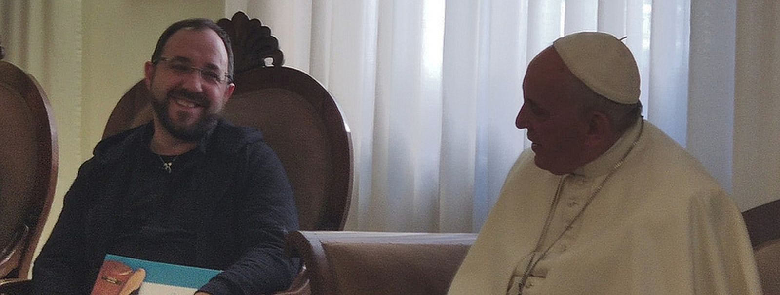 Toño Casado, con el Papa Francisco