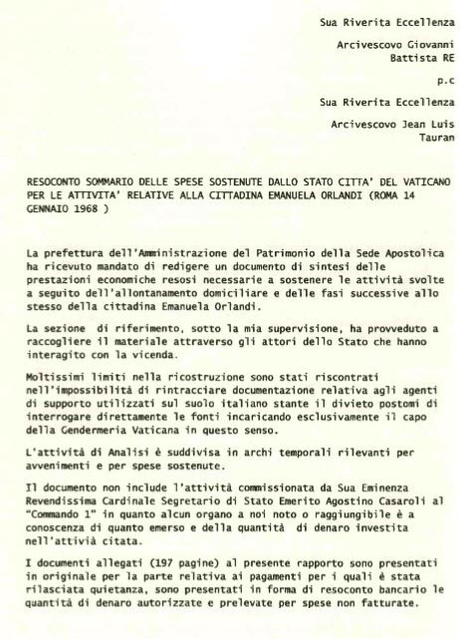 Documento de los gastos