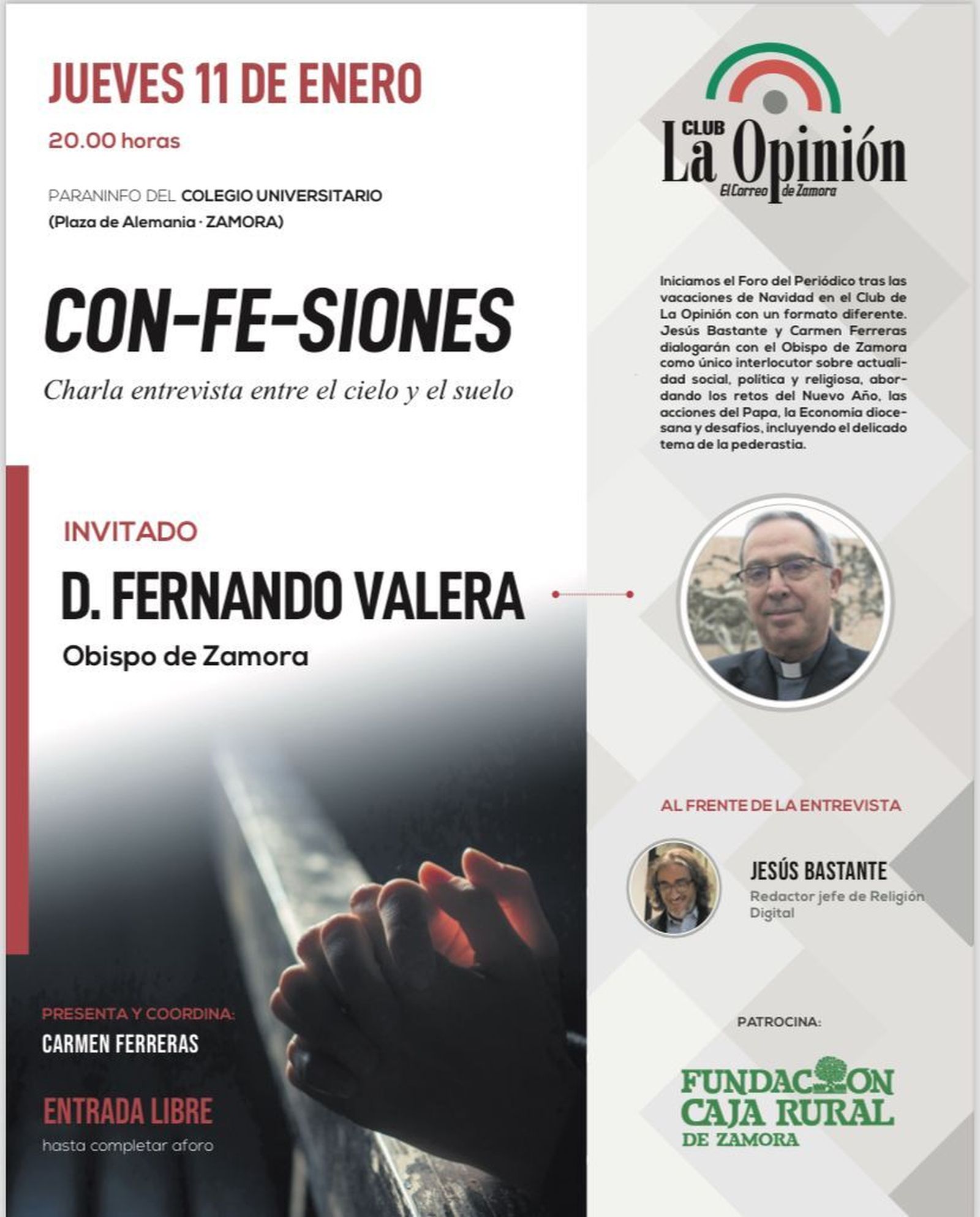 Con-FE-siones, entre el obispo de Zamora y el redactor jefe de RD