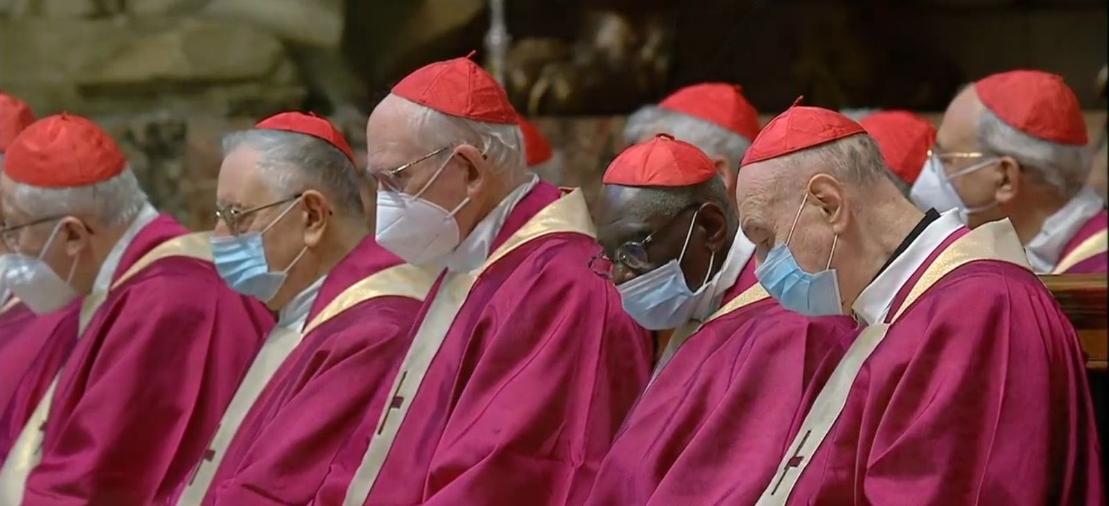 Cardenales con mascarilla