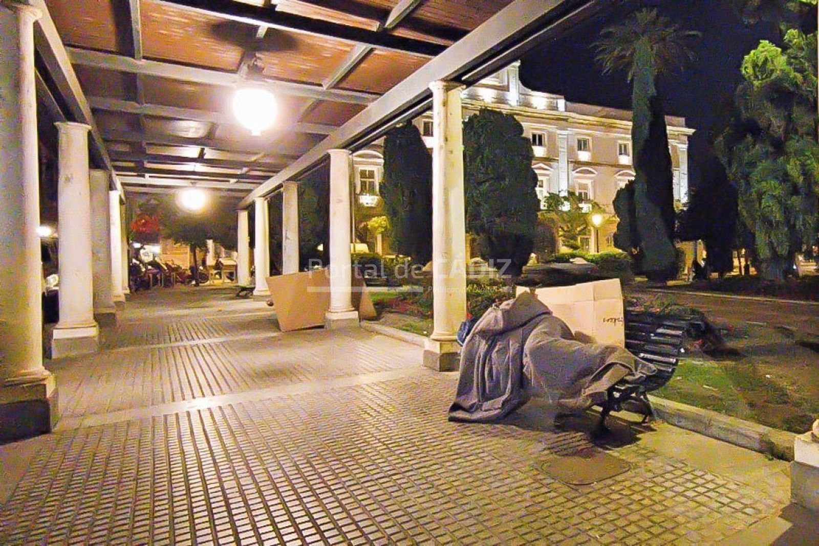 Persona sin hogar. Cádiz