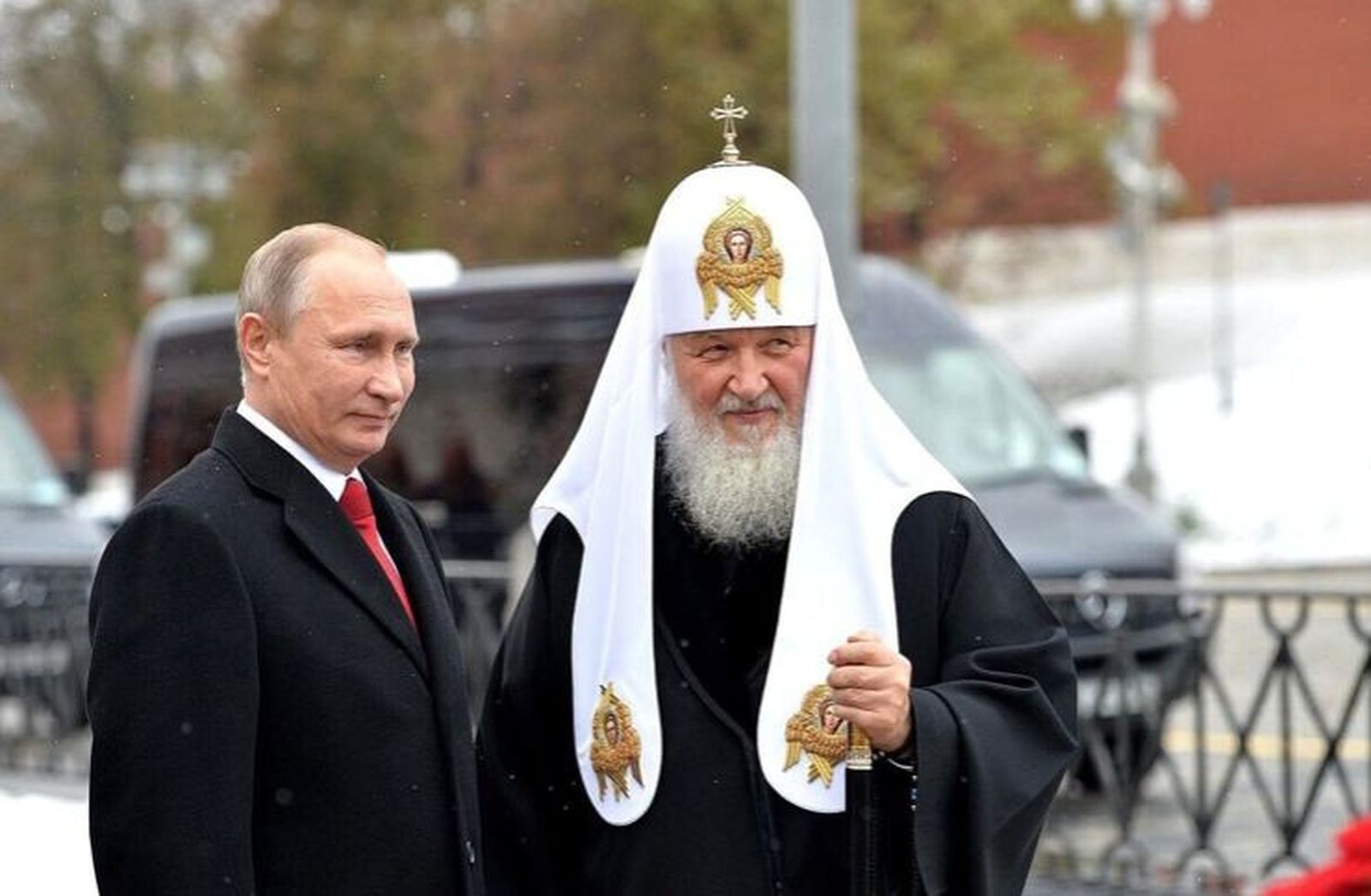 Vladimir Putin y el patriararca de la Iglesia Rusa, Kirill