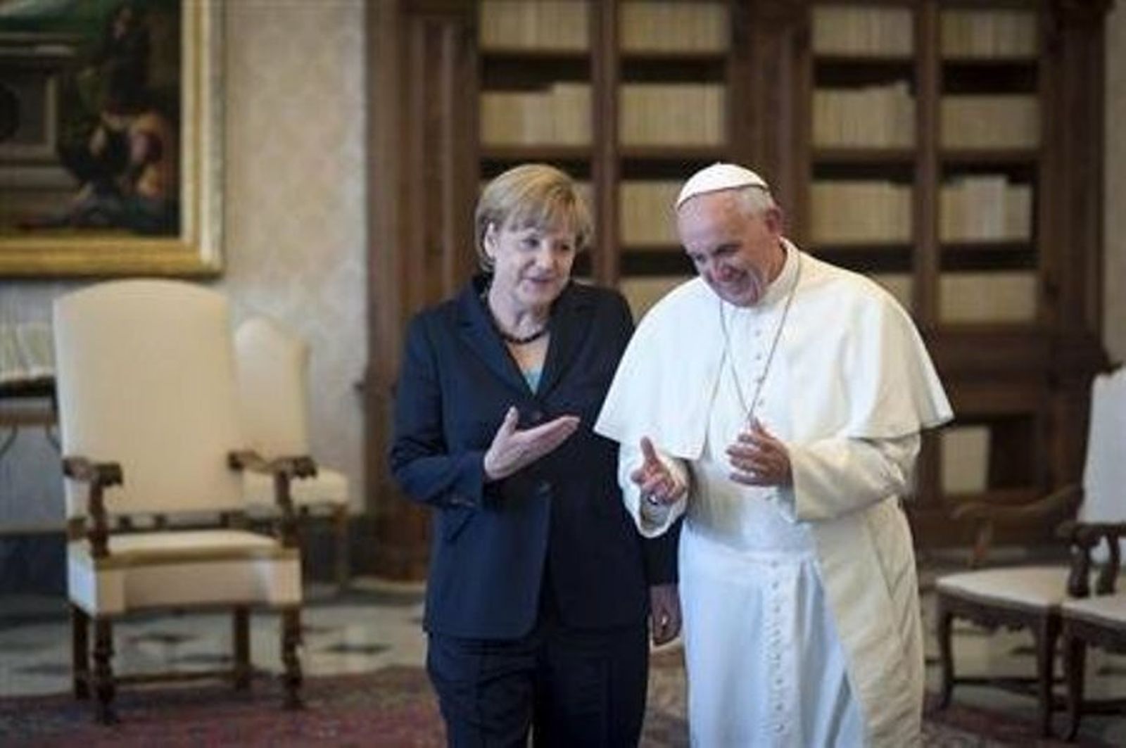 Papa y Merkel