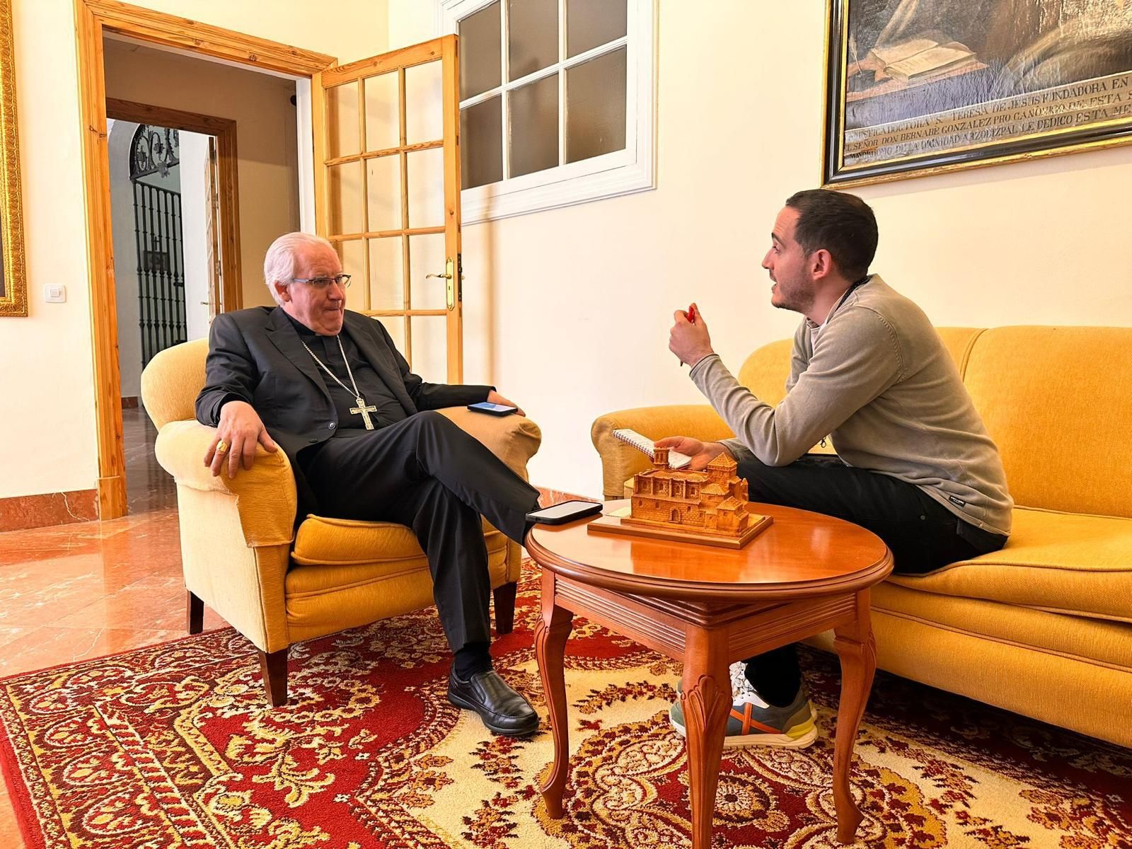 Saiz Meneses, con Xavier Pete