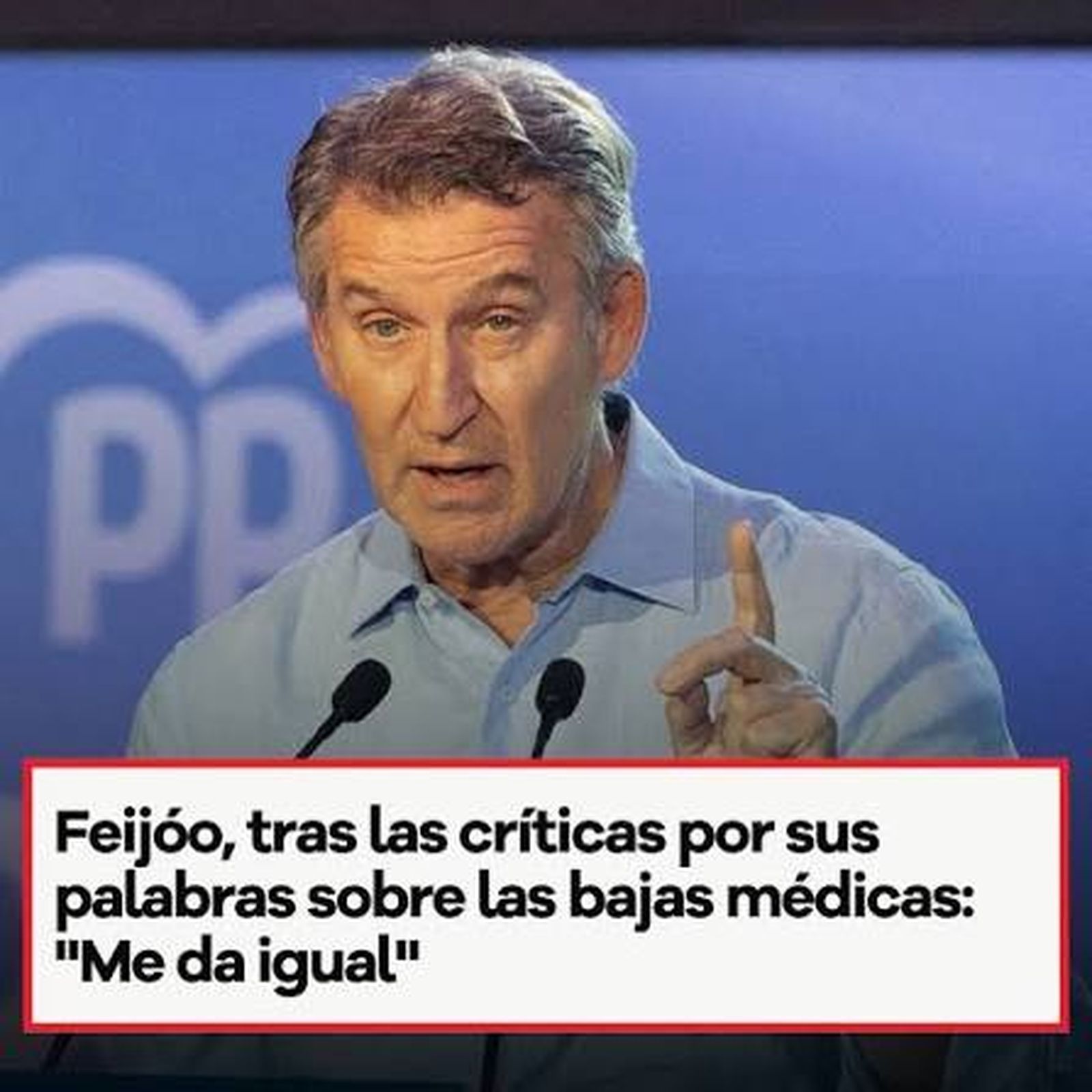 Feijóo y las bajas médicas
