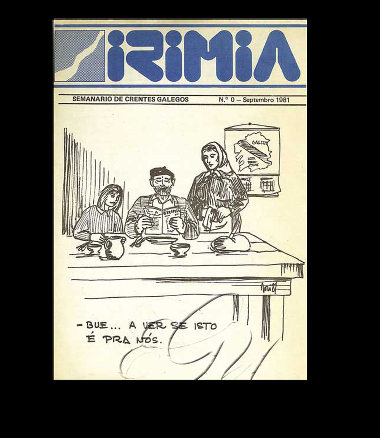 Primeiro número de Irimia, septembro 1981
