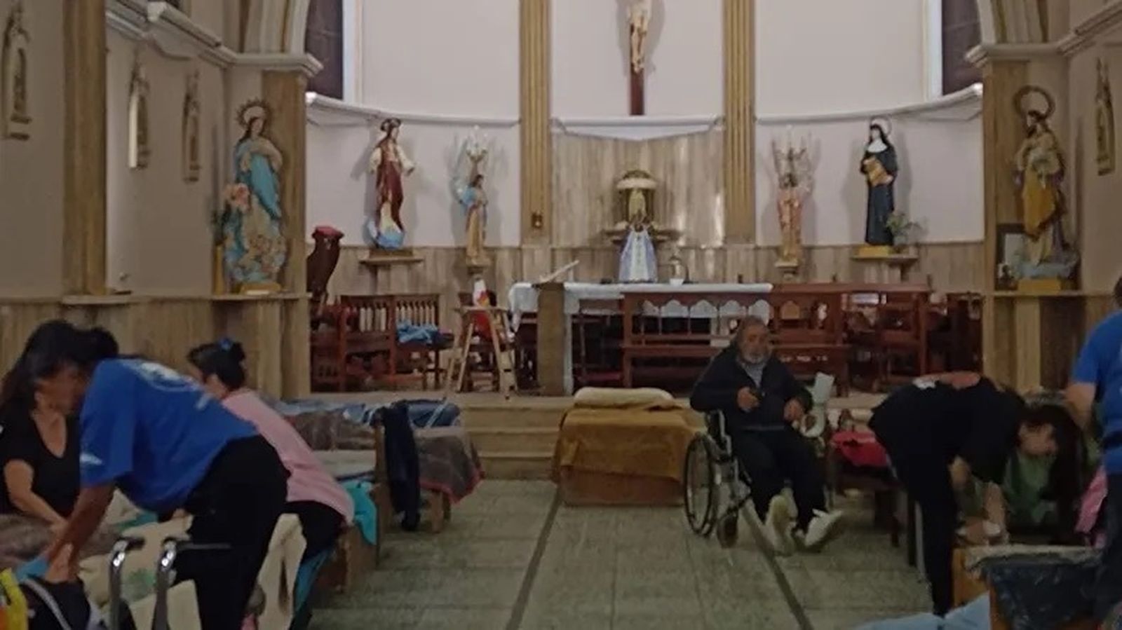 Iglesia, refugio en medio de la catástrofe