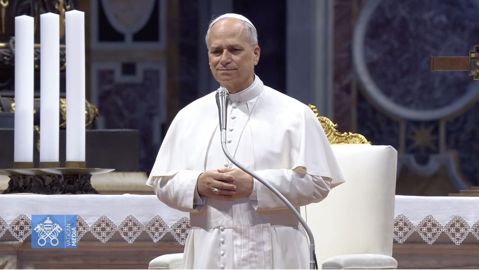 León XIV, en San Pedro