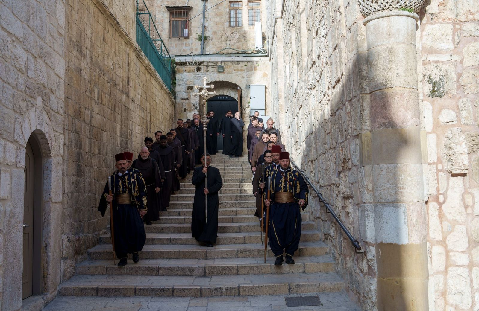 Procesión de Semana Santa por la Ciudad Vieja de Jerusalén