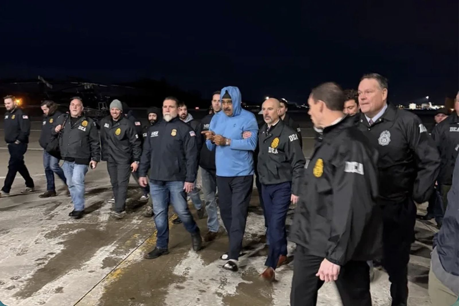 Traslado a Nueva York de Nicolás Maduro por agentes de la DEA