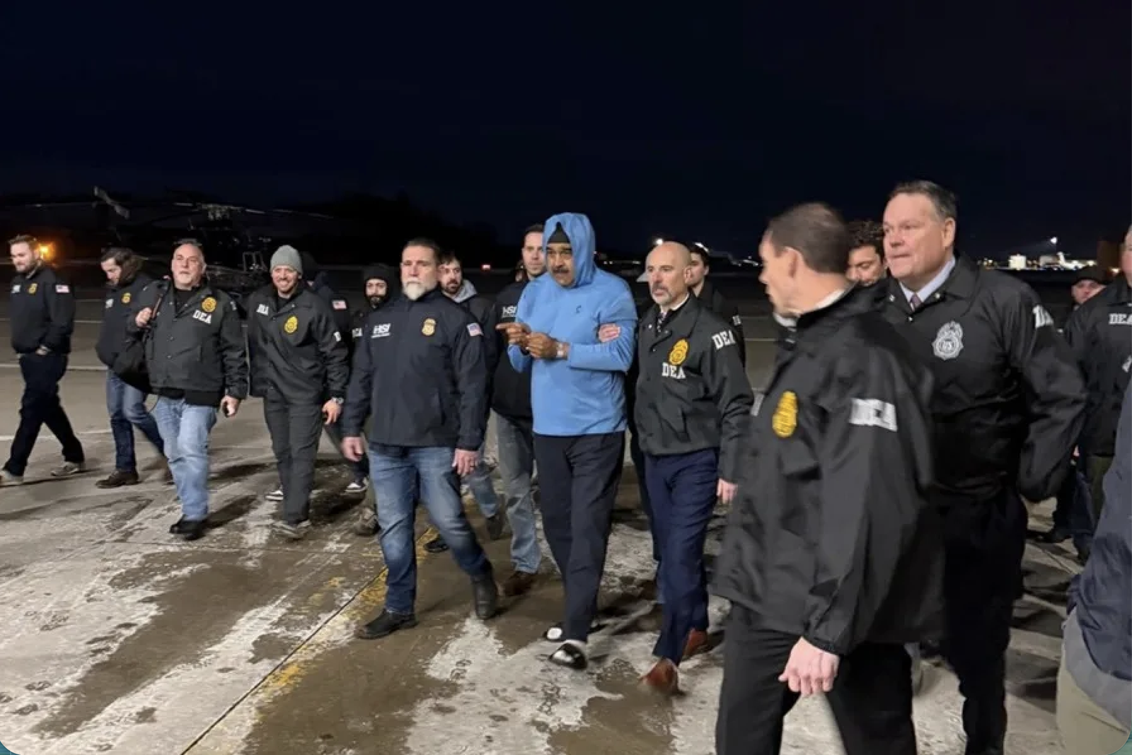 Traslado a Nueva York de Nicolás Maduro por agentes de la DEA