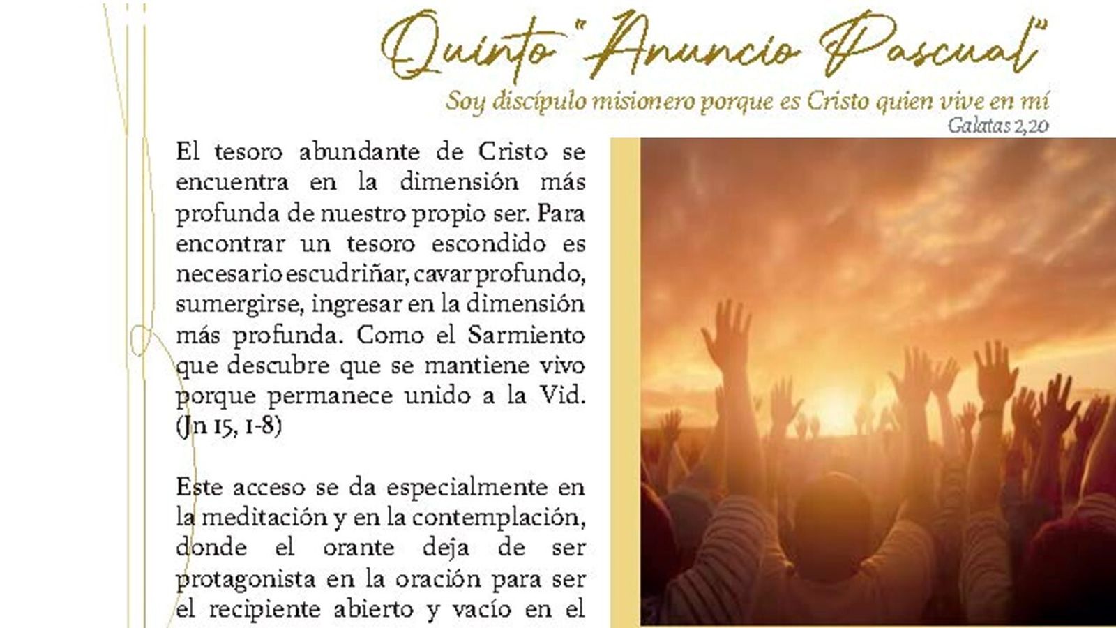 Quinto anuncio pascual