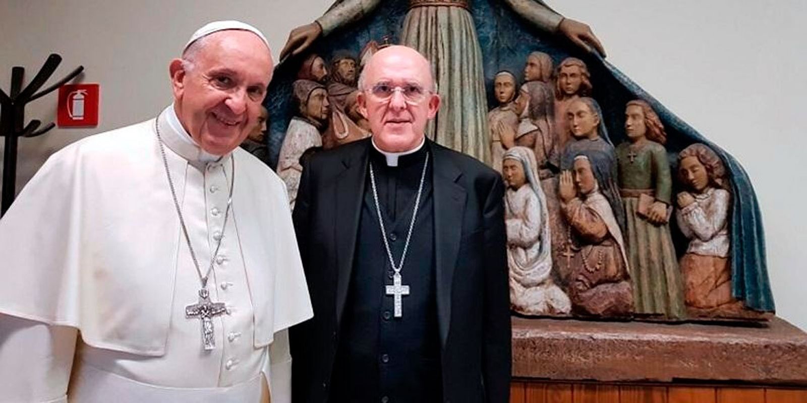 Carlos Osoro, con el Papa Francisco