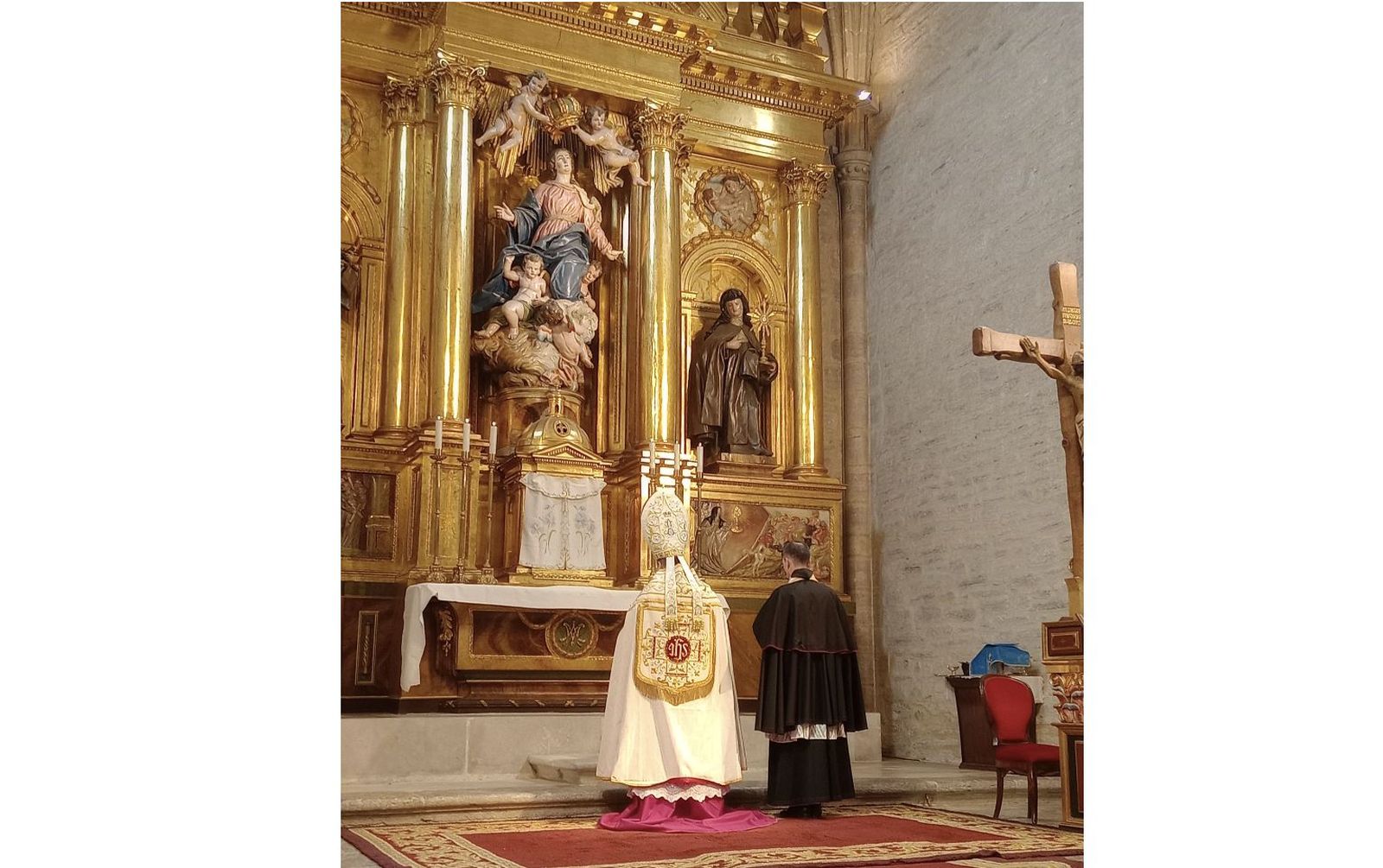 Fotos de la 'misa privada' en Belorado