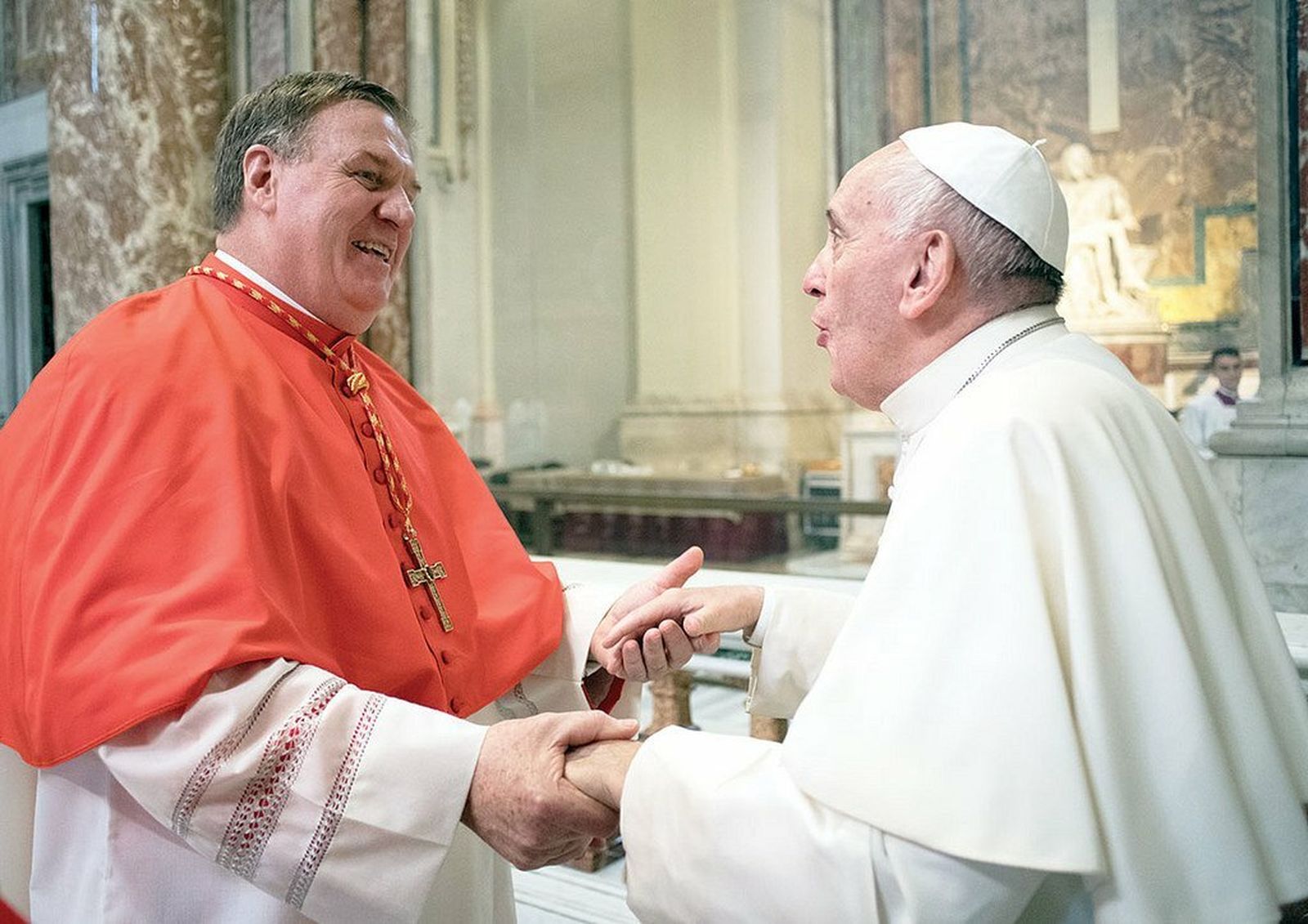 El cardenal Tobin, con el Papa Francisco