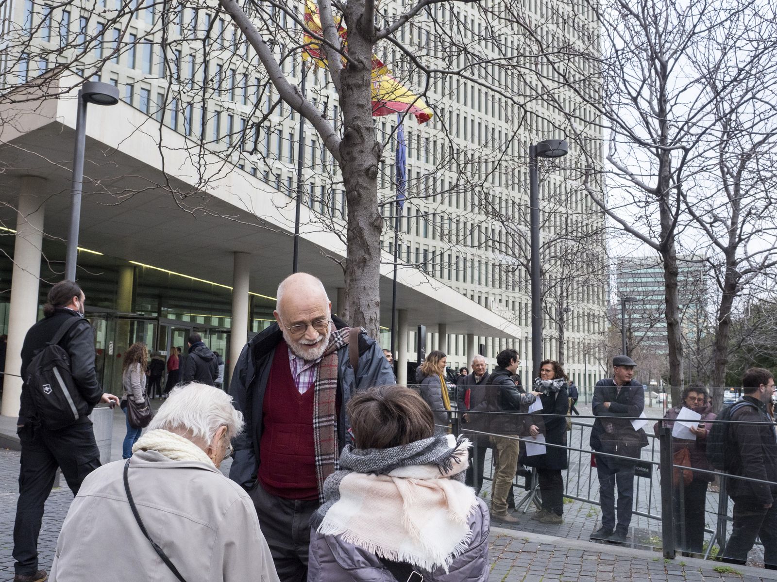 Activistes se inculpan. En 2019 en la Ciutat de la Justícia.
