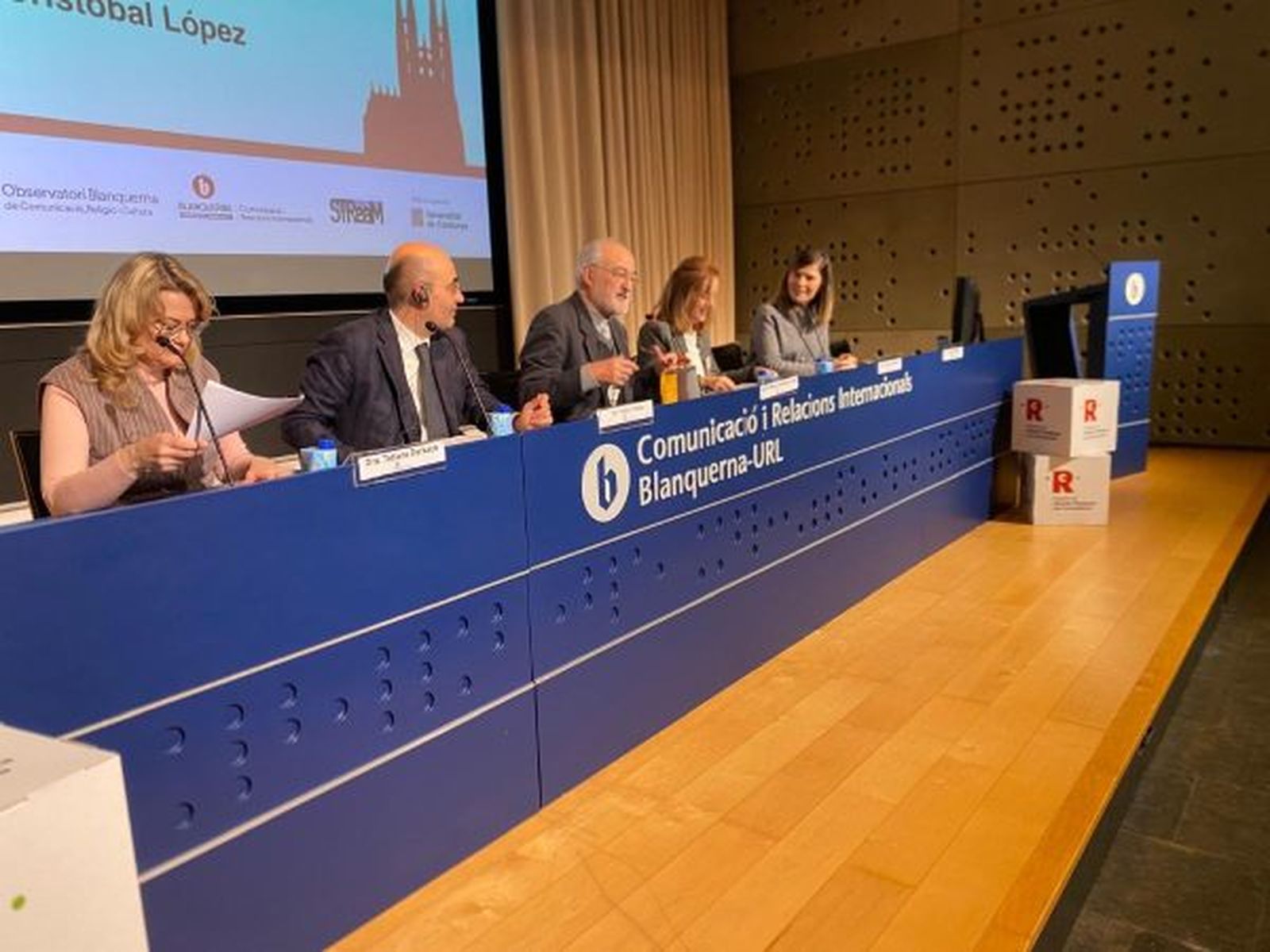 El cardenal, durante su intervención en Barcelona.