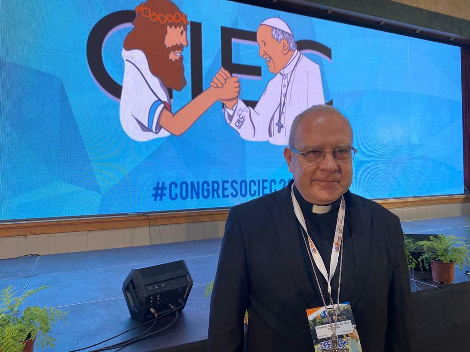 Alberto Ortega, en el congreso de la CIE