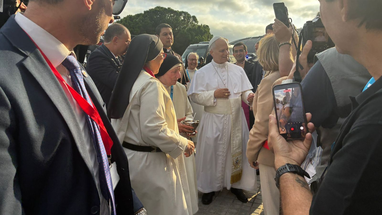 El Papa, con los voluntarios