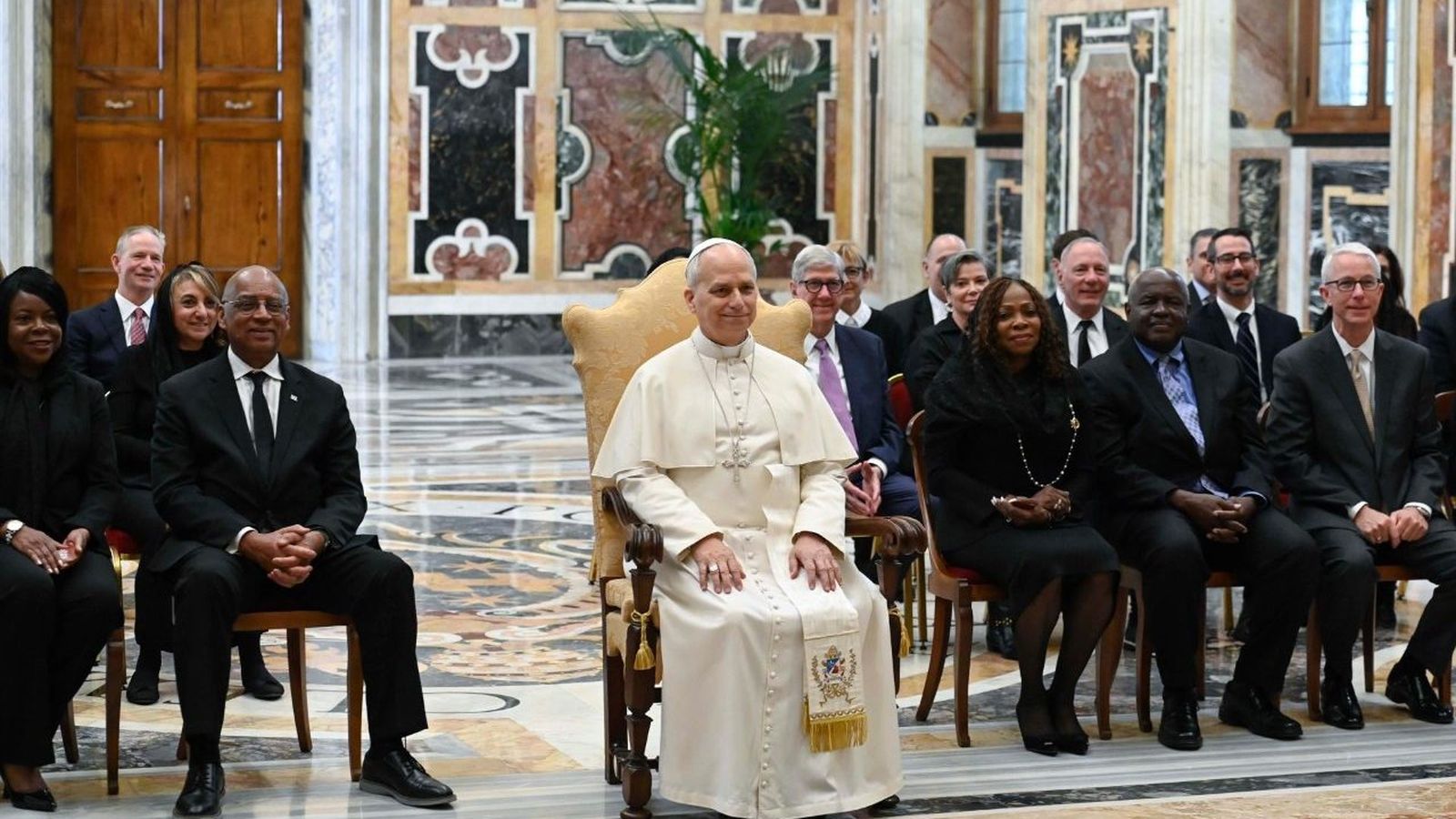 La Liga Municipal de Illinois con el papa León XIV