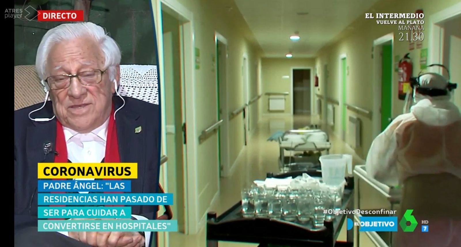 El padre Ángel, sobre las residencias