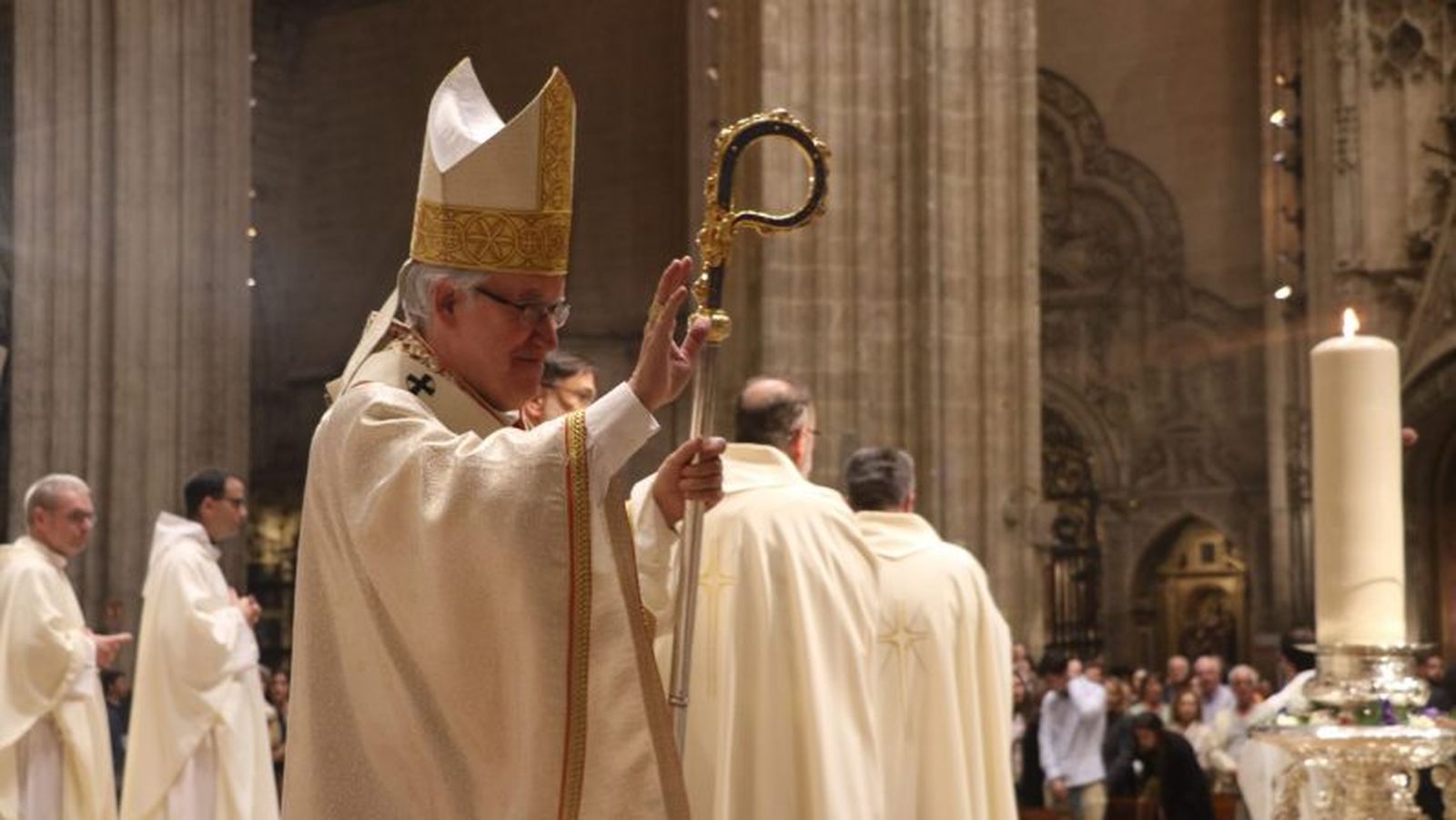 Saiz Meneses, en la Vigilia Pascual