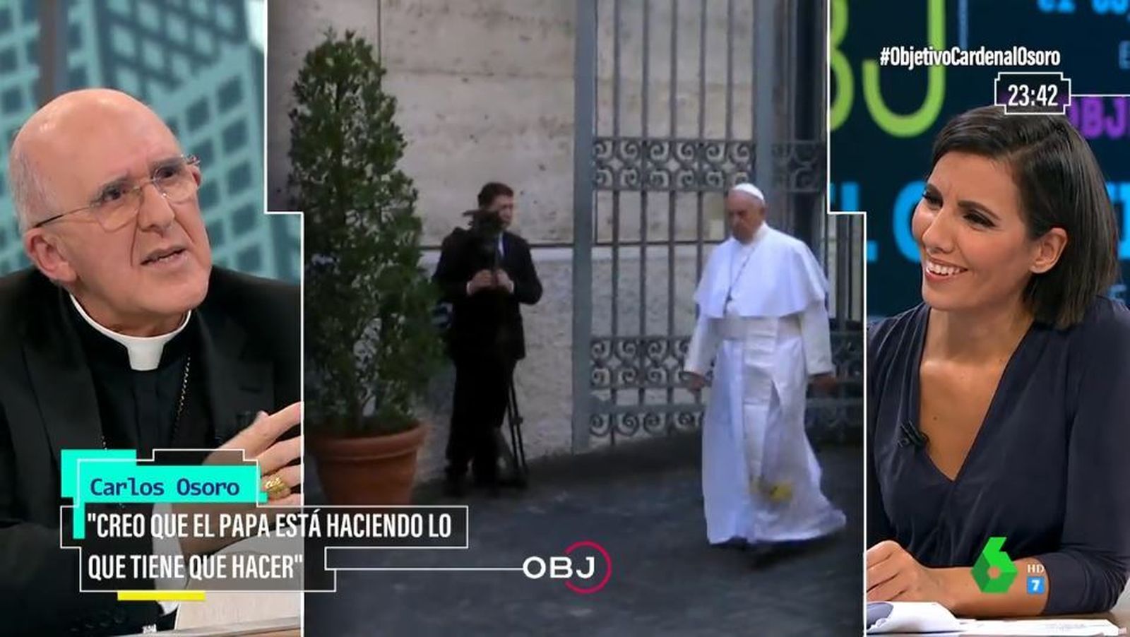 Carlos Osoro, con Ana Pastor