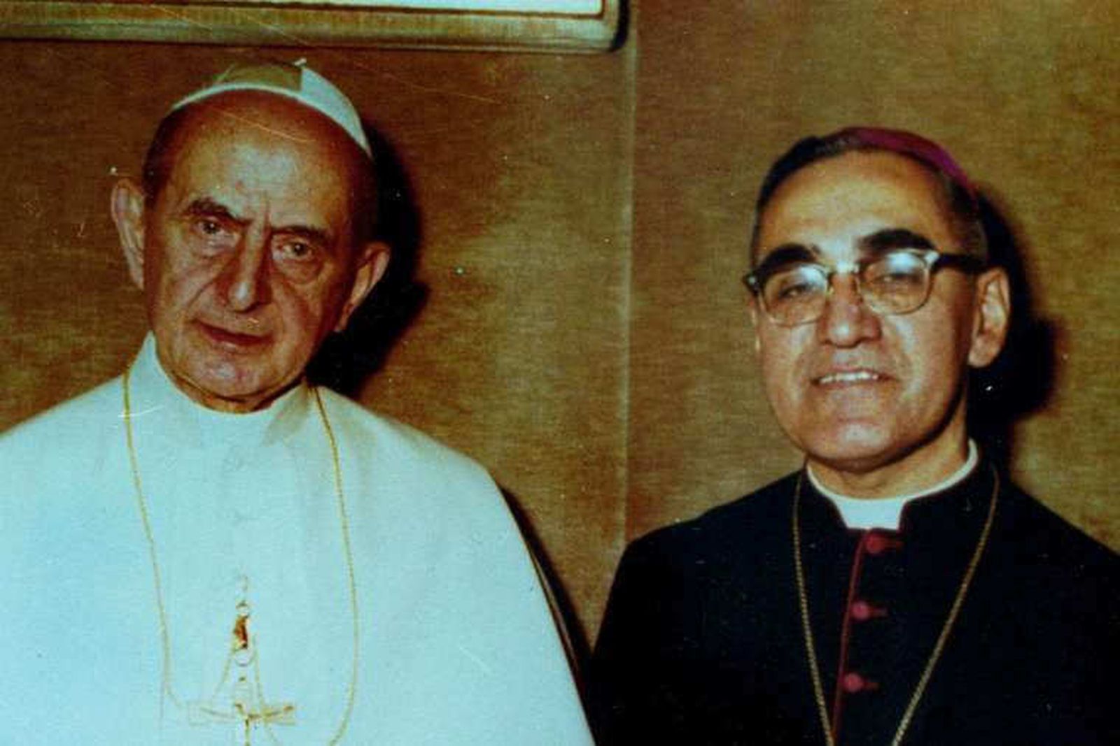 Pablo VI con monseñor Romero