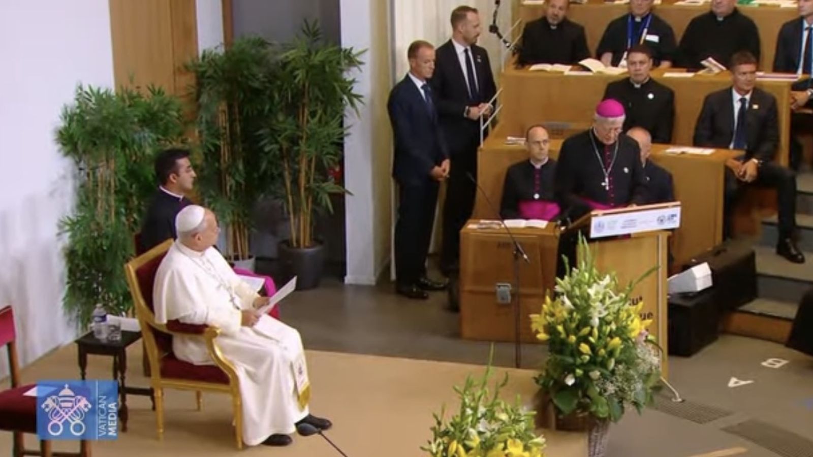 El Papa en el Instituto Católico de Paris