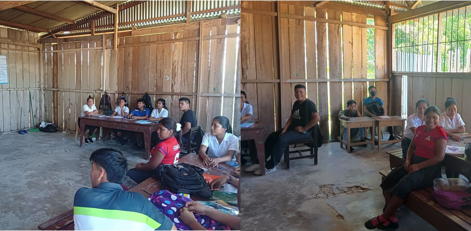 Colegio secundario en Mazán (río Napo- Perú)